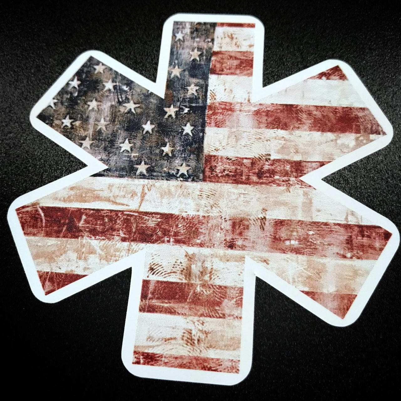 STAR OF LIFE RWB American Flag sticker
