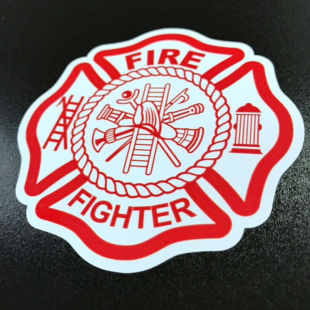 Firefighter Red- Sticker