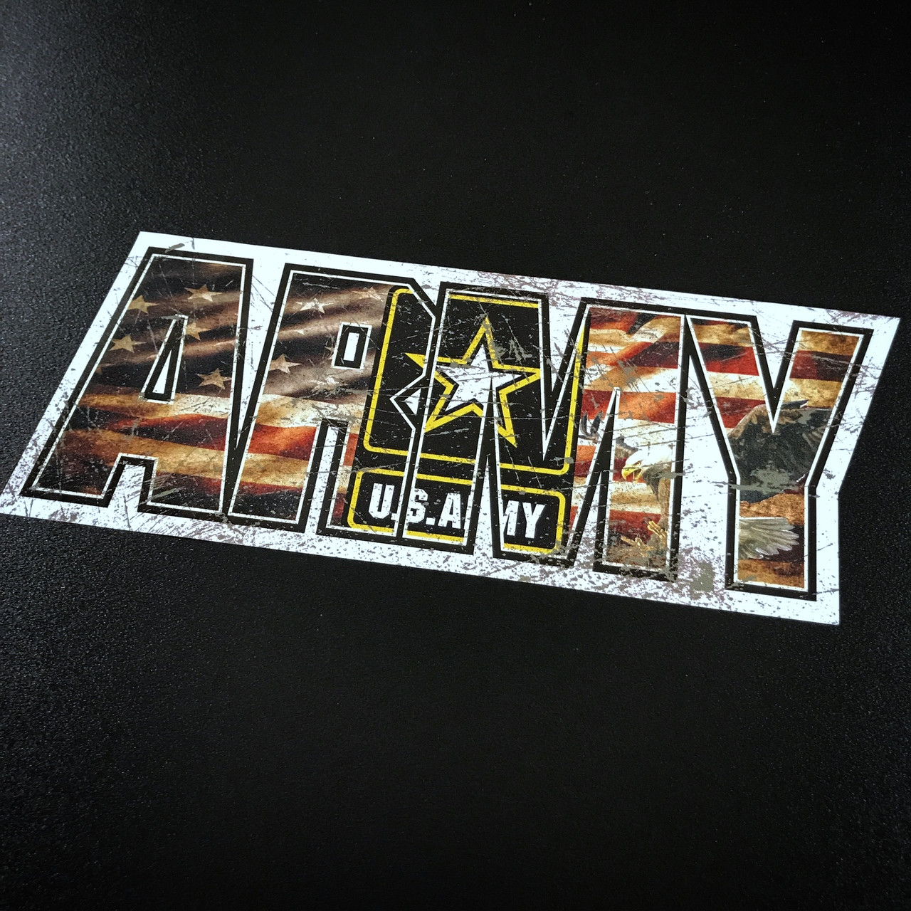 ARMY Flag Lettering Modern - Sticker
