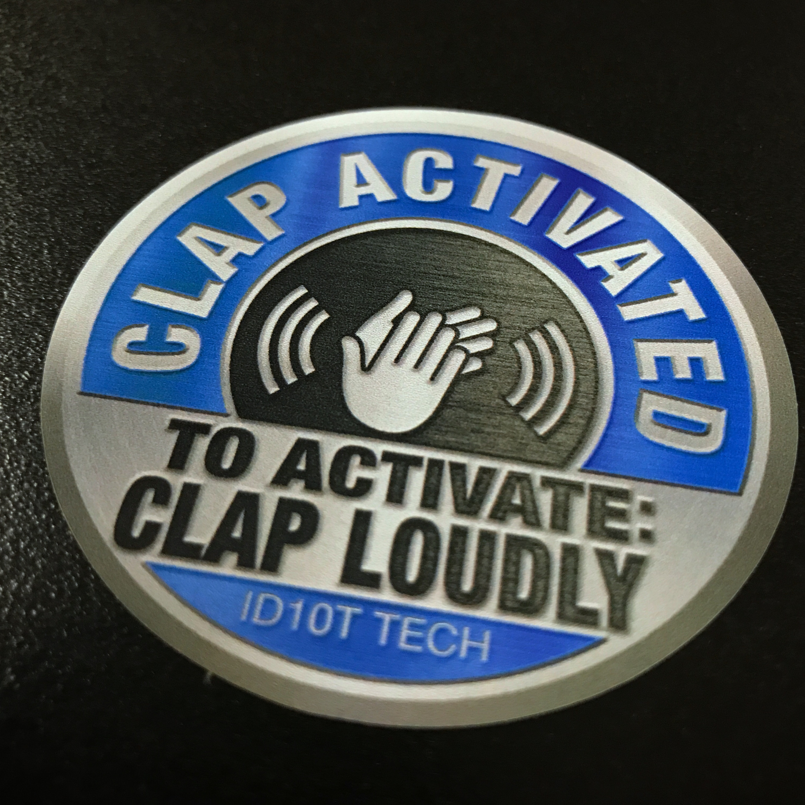 Clap Activated Clap Loudly (2 pack) - Sticker