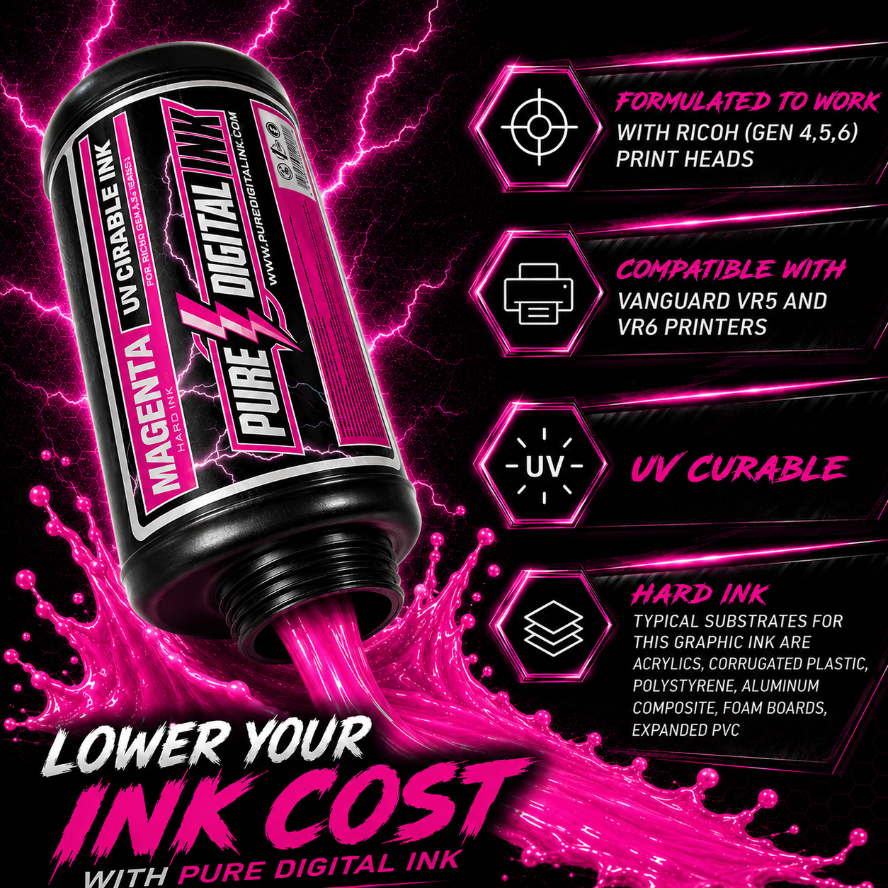 Pure Digital Ink Magenta 1 Liter product image 6