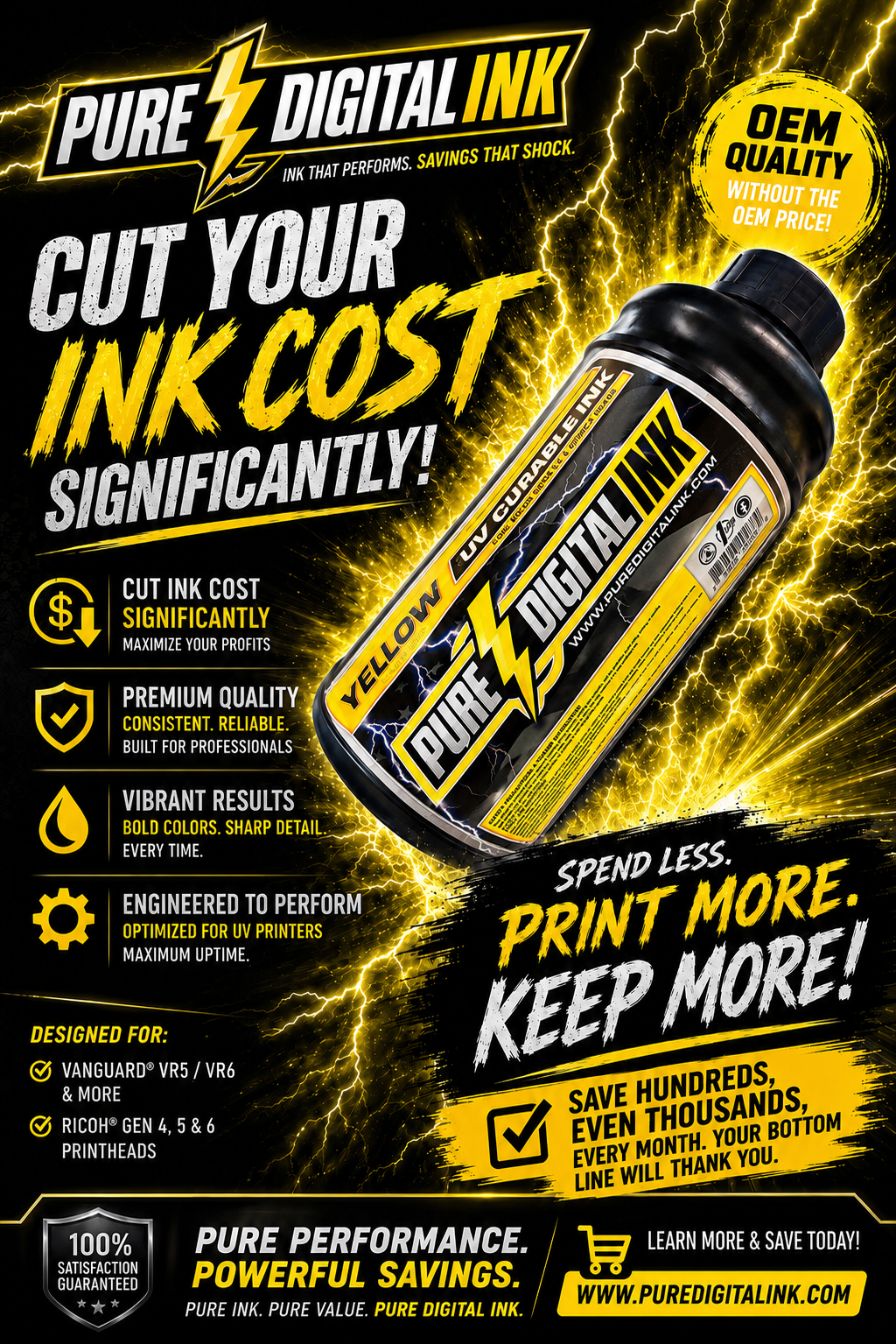 Pure Digital Ink Yellow 1 Liter product image 2